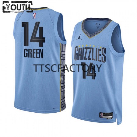 Maillot Basket Memphis Grizzlies Danny Green 14 Jordan 2022-23 Statement Edition Bleu Swingman - Enfant